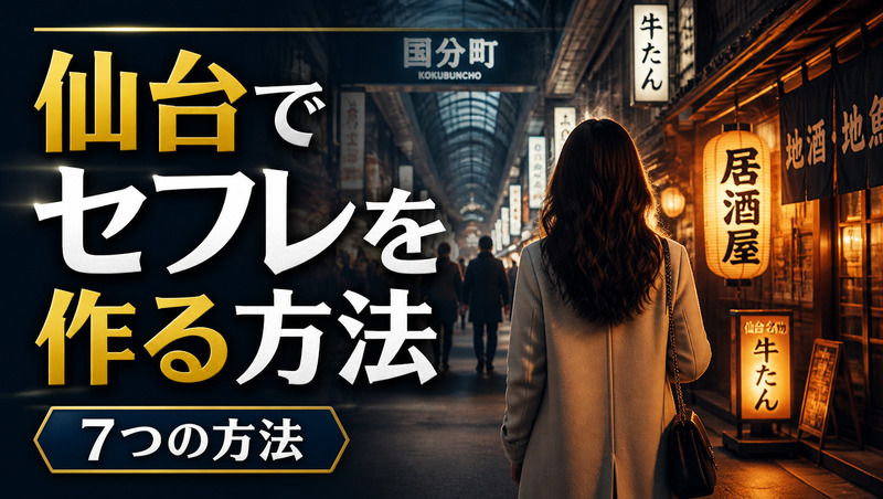 仙台セフレを作る方法は？おすすめスポット＆アプリも紹介